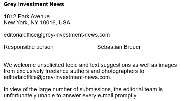 Impressum von Grey Investment News (als Bild)