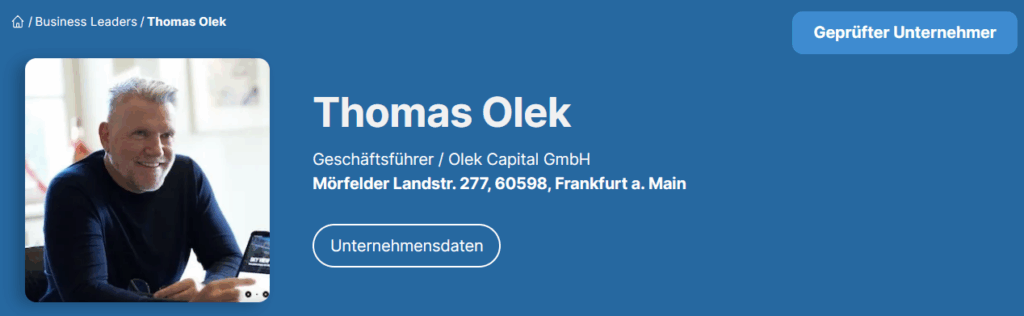 Olek Capital (Business Leaders)